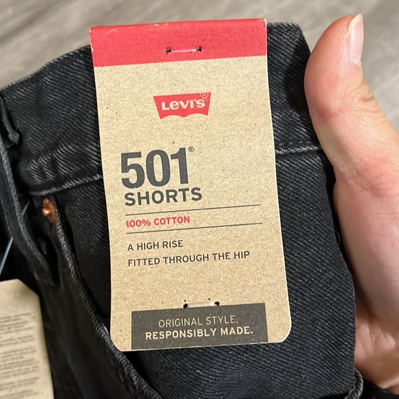 Levi 501 High Rise Shorts - Picture 4 of 4